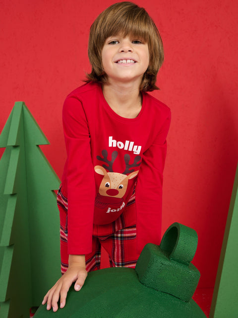 Sinsay Boy's Red Checked Two Piece Pajama Sets | Sinsay In Lebanon