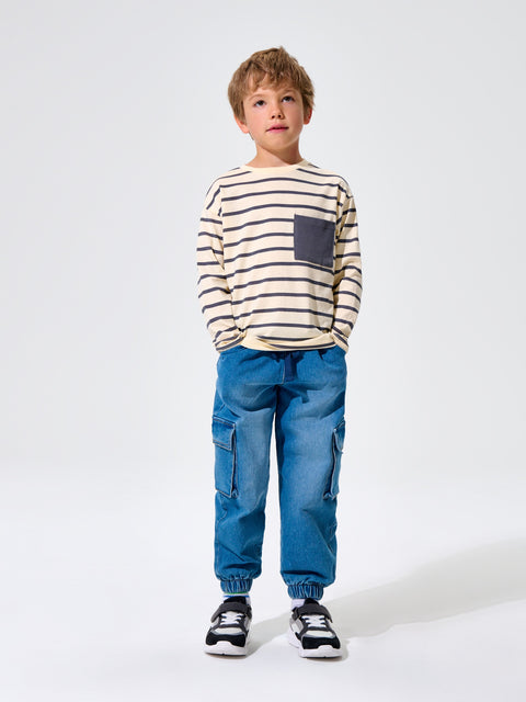 Sinsay Baby Boy's Beige/Grey Blouse| Sinsay in Lebanon