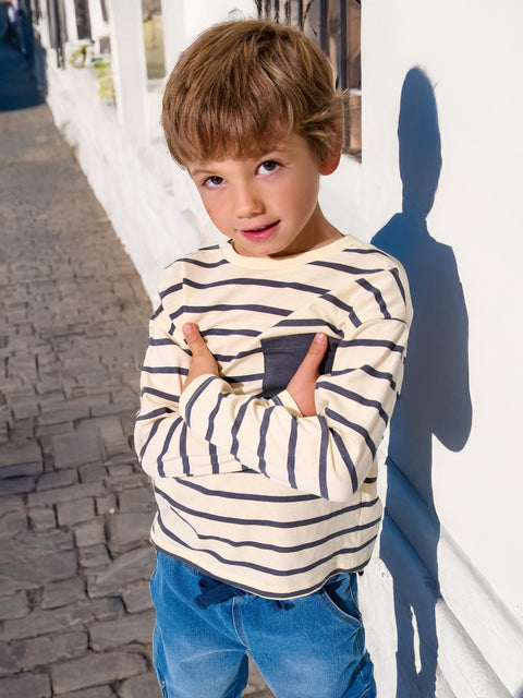 Sinsay Baby Boy's Beige/Grey Blouse| Sinsay in Lebanon