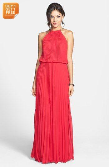 Luisa Spaganoli Women's Coral Dress LMA91