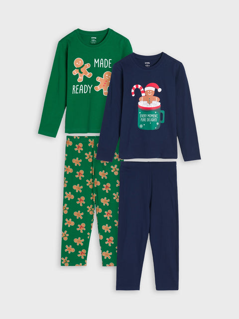 Sinsay Boy's Navy & Green Printed 2 Packs Pajama Sets|Sinsay In Lebanon