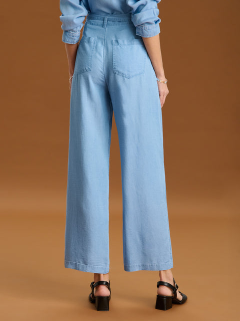 Sinsay Women's Light Blue Wide-leg Jeans | Sinsay in Lebanon