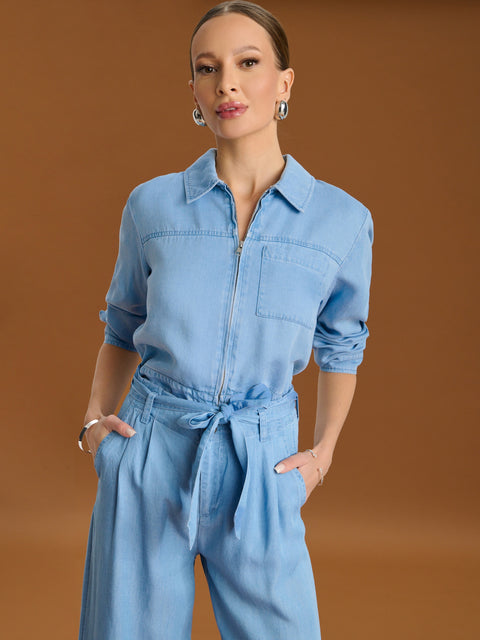 Sinsay Women's Light Blue Wide-leg Jeans | Sinsay in Lebanon