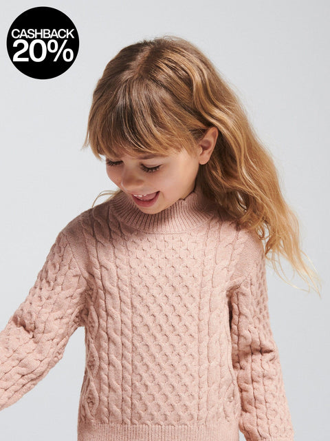 Reserved Baby Girl's Beige Knitter wear Sweater| Reserved In Lebanon