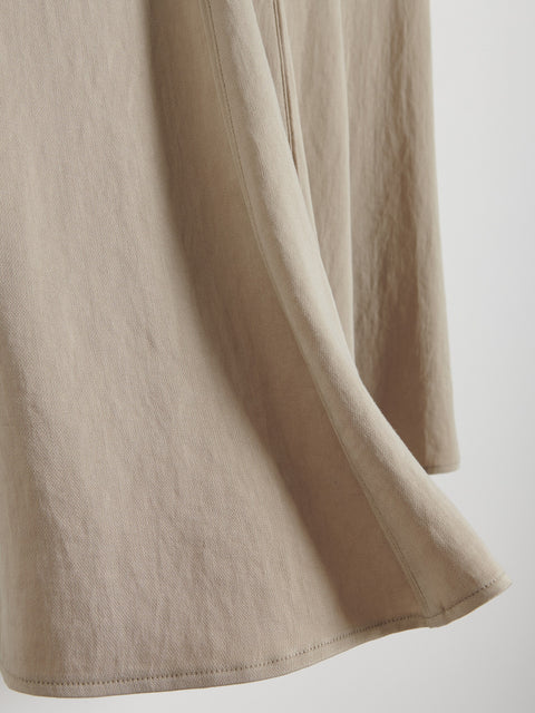 Reserved Women's Beige Lyocell Maxi Skirt | Reserved In Lebanon