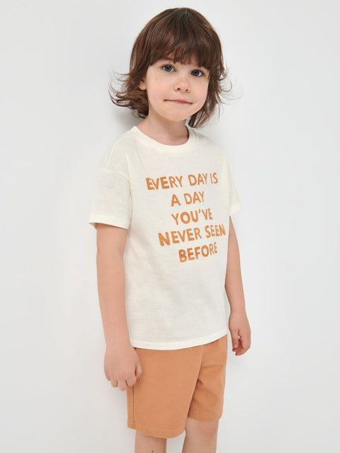 Sinsay Boy's Off White T-Shirt | Sinsay In Lebanon
