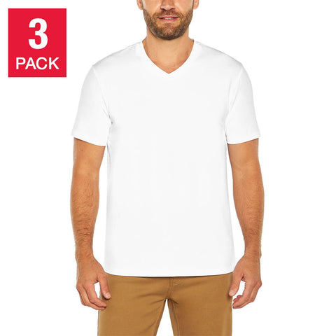Banana Republic Men's White V Neck T-Shirt 3 Packs | Banana Republic In Lebanon