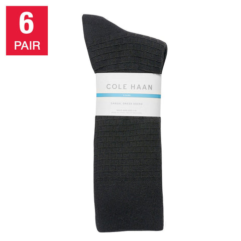 Cole Haan Men's Black 6 Pair Dress Socks | Cole Haan In Lebanon