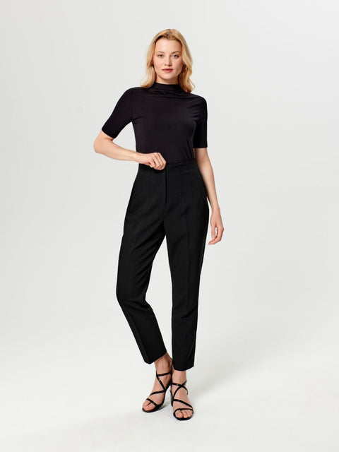 Sinsay Women's Black Stand Collar Half Sleeve Blouse | Sinsay In Lebanon