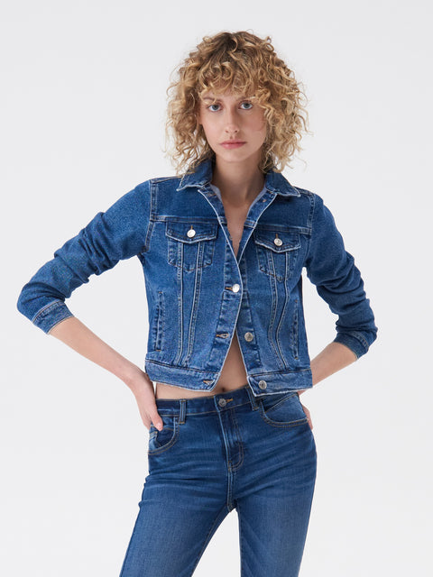 Sinsay Girl's Blue Medium Wash Denim Jacket | Sinsay in Lebanon