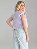 Sinsay Women's Lilac T-Shirt With Ruffles | Sinsay In Lebanon