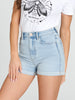Sinsay Women's Light Blue Distressed Denim Short | Sinsay In Lebanon