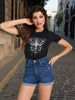 Sinsay Women's Dark Blue Distressed Denim Short | Sinsay In Lebanon
