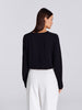 Sinsay women Black v-neck blouse AYA