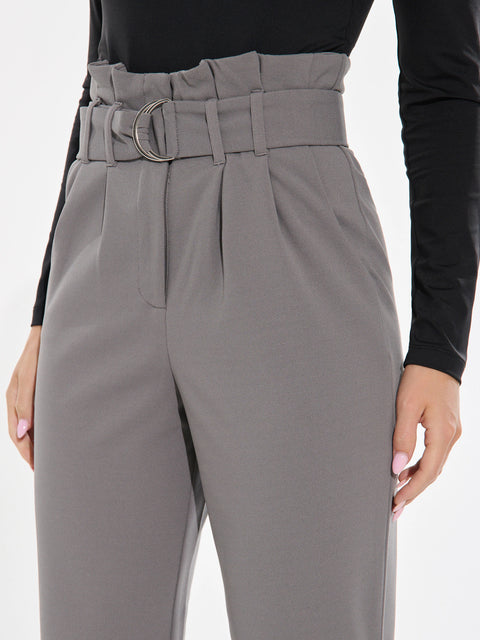 Sinsay Women's Gray With Belt Pants | Sinsay In Lebanon
