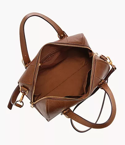 Fossil Women's Brown Carlie Leather Crossbody Bag | Fossil In Lebanon