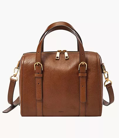 Fossil Women's Brown Carlie Leather Crossbody Bag | Fossil In Lebanon