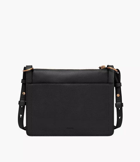 Fossil Women's Black Taryn Leather Crossbody Bag |Fossil In Lebanon