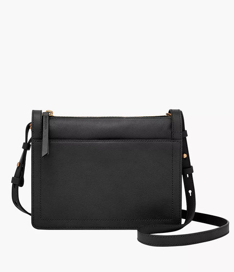 Fossil Women's Black Taryn Leather Crossbody Bag |Fossil In Lebanon