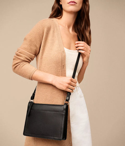Fossil Women's Black Taryn Leather Crossbody Bag |Fossil In Lebanon