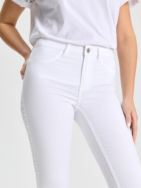 Sinsay Women's White Mid Waist Skinny Jeans|Sinsay In Lebanon