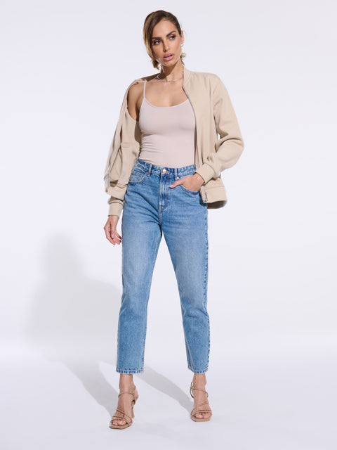 Sinsay Women's Blue Mom Jeans|Sinsay In Lebanon