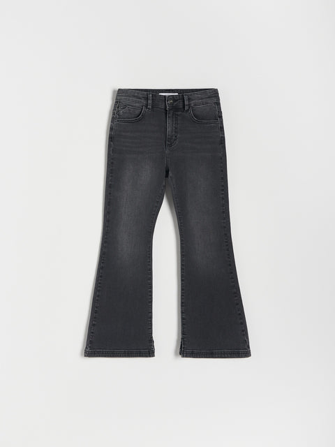 Black jeans on a white background