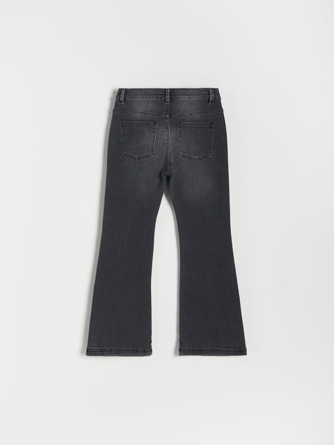 Black jeans on a white background