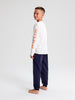 Sinsay Boy's Pajama Set White-Navy AYA