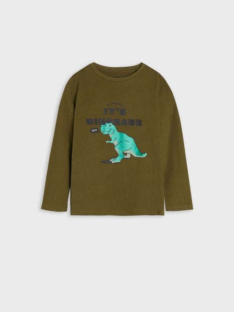 Sinsay Boy's Olive Green & Beige 2 Pieces Pack Long Sleeve Blouse | Sinsay In Lebanon