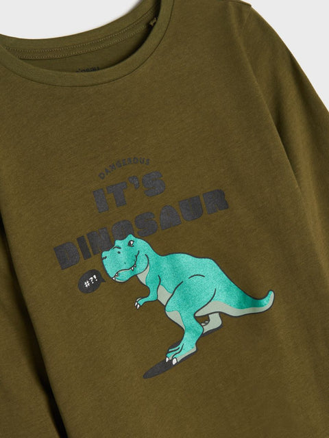 Sinsay Boy's Olive Green & Beige 2 Pieces Pack Long Sleeve Blouse | Sinsay In Lebanon