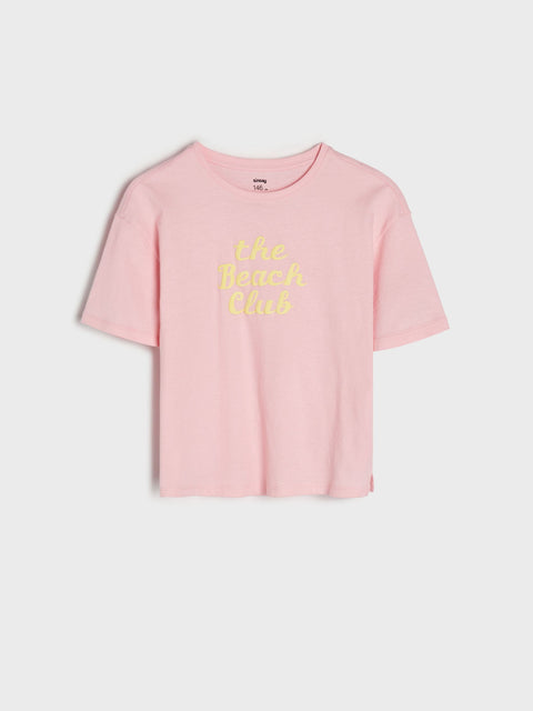 Sinsay Girl's Pink Short-sleeve T-shirt | Sinsay in Lebanon