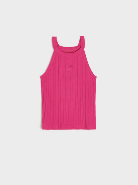 Sinsay Girl's Fuchia Normal Tank Top  | Sinsay in Lebanon