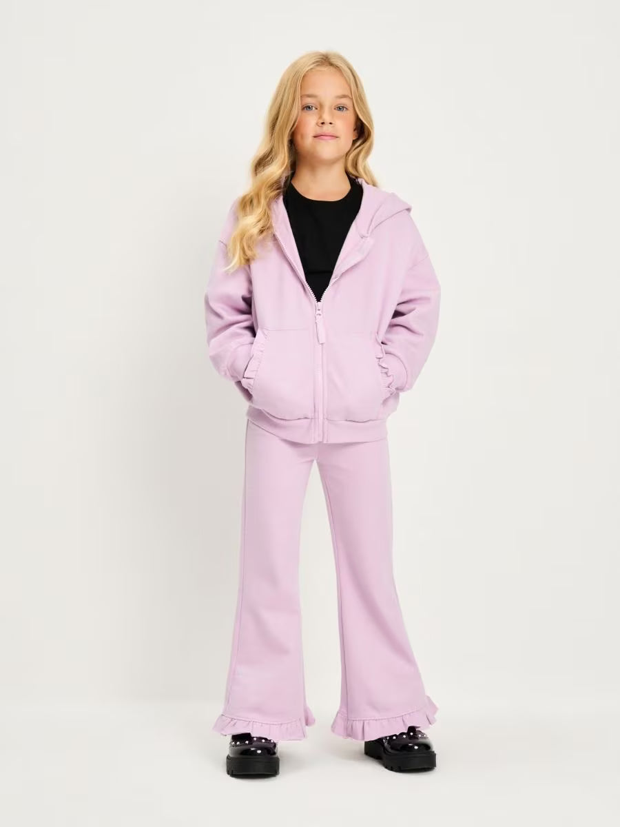 Sinsay Girl's Lilac 2 pcs Fleece Jersey Set