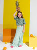 Sinsay Girl's Green Floral Blouse With Tie Detail | Sinsay In Lebanon