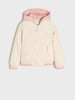 Sinsay Girls' Cream & Pink Hooded Varsity Jacket | Sinsay in Lebanon