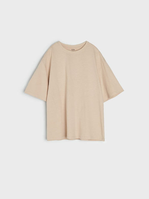 Sinsay Girl's Beige Basic Oversized T-Shirt |Sinsay In Lebanon
