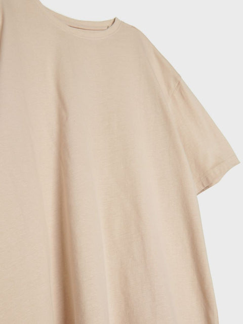 Sinsay Girl's Beige Basic Oversized T-Shirt |Sinsay In Lebanon