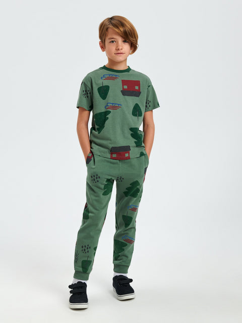 Sinsay Boy's Fresh Green Short-Sleeve T-Shirt With Print | Sinsay In Lebanon
