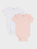 Sinsay Baby Girl’s Pink and Heart Print Short Sleeve Bodysuit 2-Pack | Sinsay in Lebanon