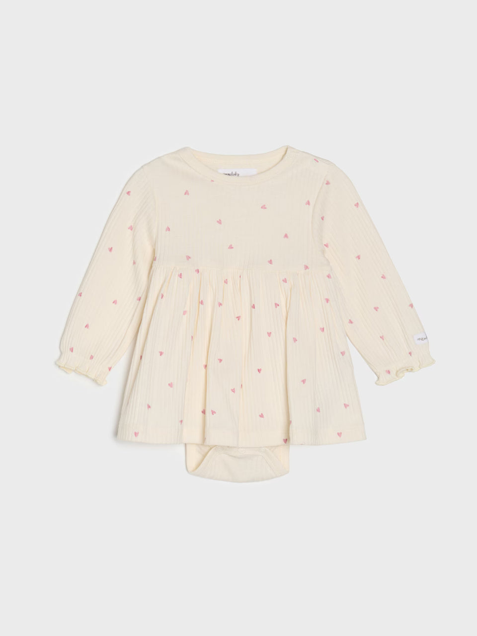 Sinsay Baby Girl's Cream Floral Long Sleeve Dress