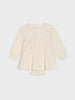 Sinsay Baby Girl's Cream Floral Long Sleeve Dress