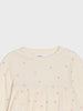Sinsay Baby Girl's Cream Floral Long Sleeve Dress