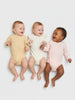 Sinsay Baby Girl's Beige/Cream/Pink RIBBED Bodysuit AYA
