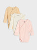 Sinsay Baby Girl's Beige/Cream/Pink RIBBED Bodysuit AYA