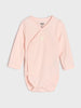 Sinsay Baby Girl's Beige/Cream/Pink RIBBED Bodysuit AYA
