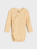Sinsay Baby Girl's Beige/Cream/Pink RIBBED Bodysuit AYA