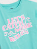 Sinsay Girl's Mint Green Printed T-Shirt | Sinsay In Lebanon
