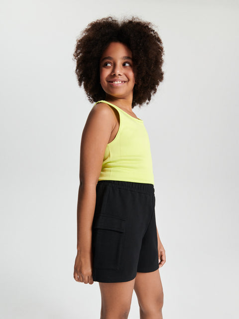 Sinsay Girl's Lime Green Ribbed Tank Top | Sinsay In Lebanon