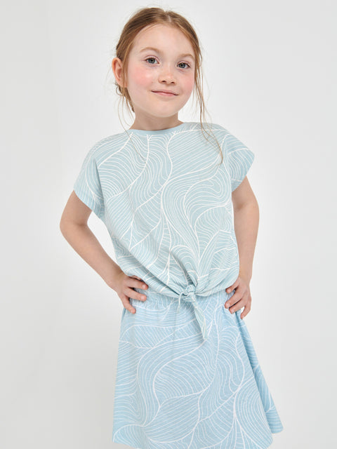 Sinsay Baby Girl's Light Blue T-Shirt With A Tie | Sinsay In Lebanon